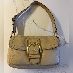 Coach Soho double pocket buckle shoulder bag